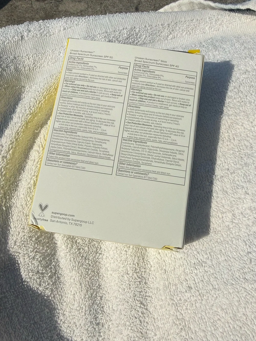 Supergoop! Unseen Sunscreen Clear Favorites invisible SPF kit Set -